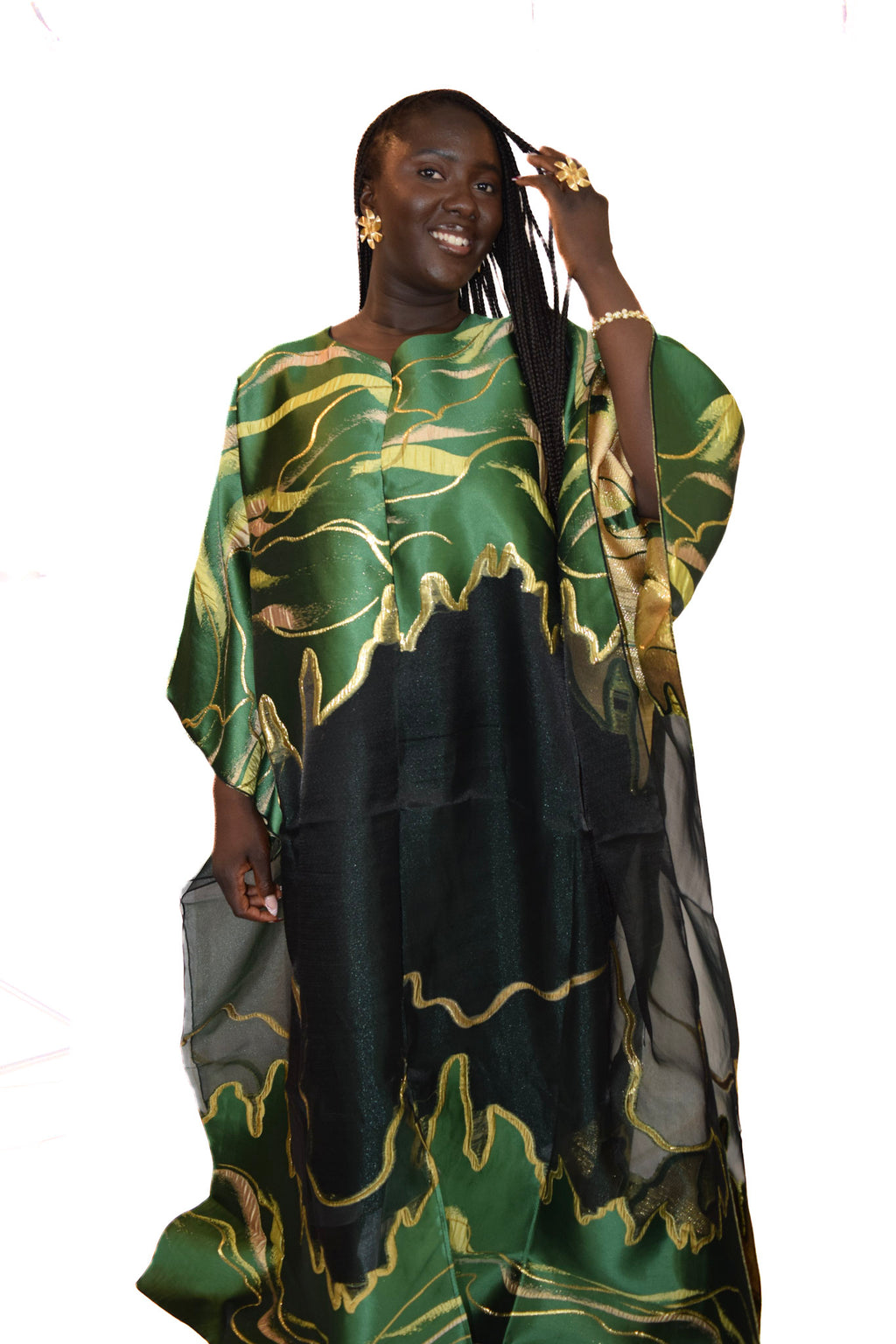 Mu'umu'u Dress – Artistic Fiery Halo