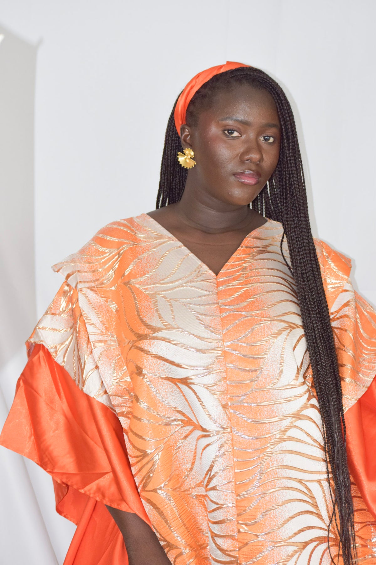 Mu'umu'u Dress – Feathery with Headwrap